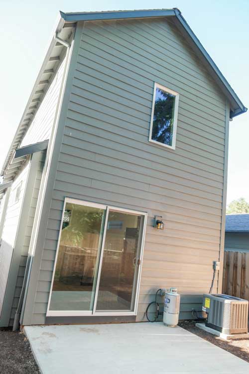 Skinny houses rear elevation